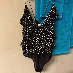 Free People Body Suit Thong Snap Crotch